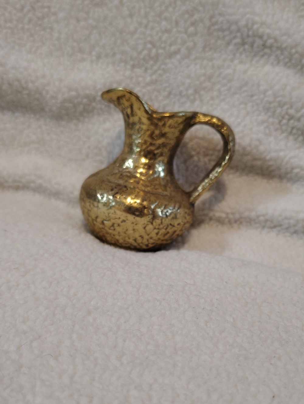Small Decorative Brass Pitcher Vase